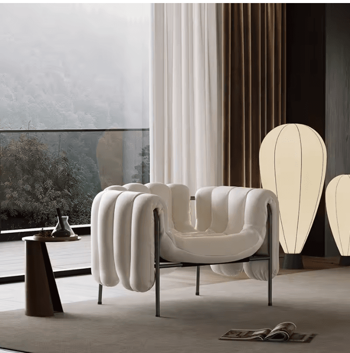 Fauteuil lounge nuage bouclé