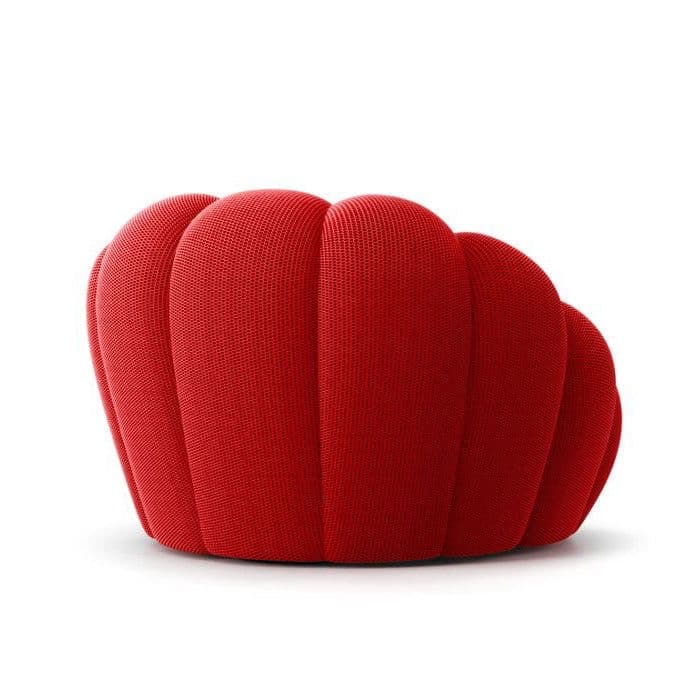 Fauteuil Bubble rouge vue 3