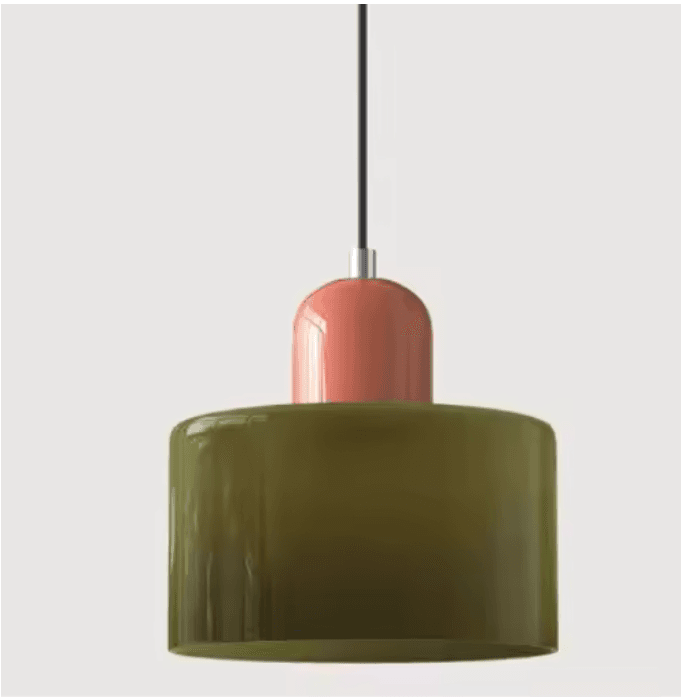Lustre vintage en vitrail vue 22