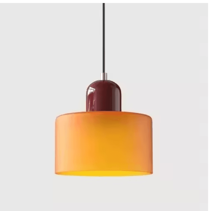 Lustre vintage en vitrail vue 7