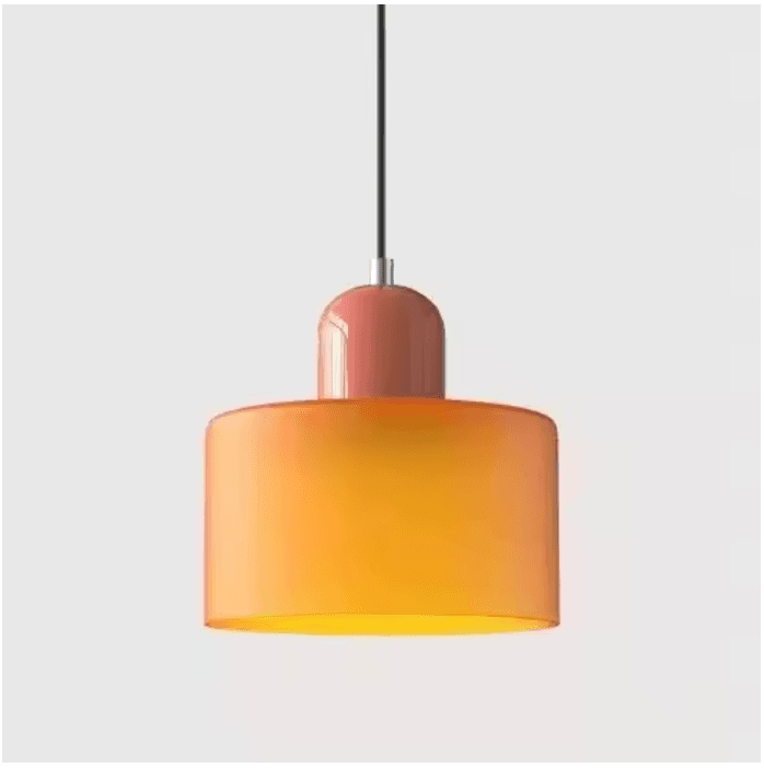 Lustre vintage en vitrail vue 8