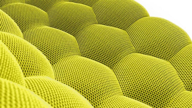 Fauteuil Bubble vert vue 3