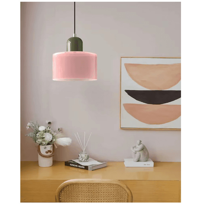 Lustre vintage en vitrail vue 3