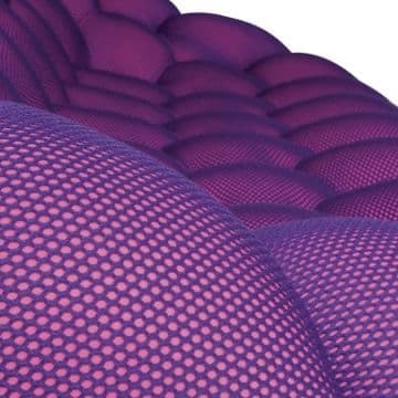 Canapé Bubble violet spécial vue 3