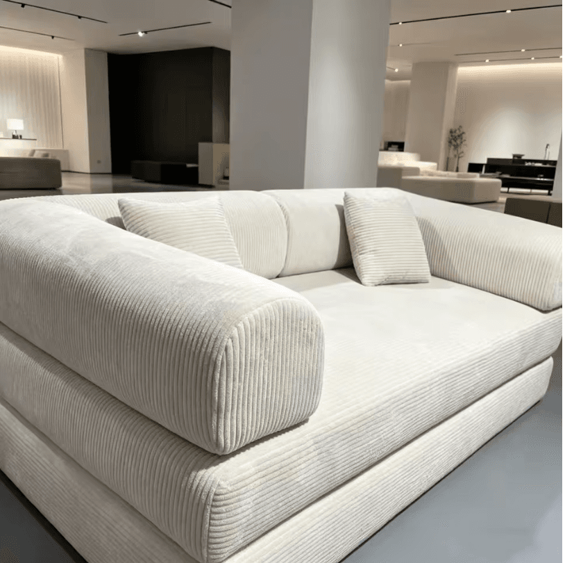 Canapé-lit modulaire flanelle vue 3