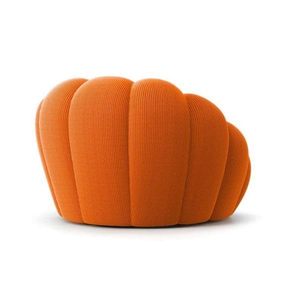 Fauteuil Bubble orange vue 3