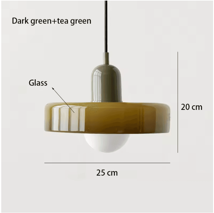 Lustre en verre rétro nordique vue 15