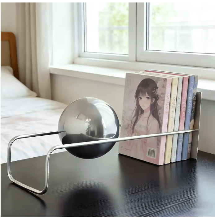 Étagère à livres design en forme de boule