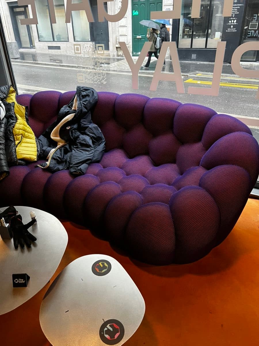 Canapé Bubble violet spécial vue 4