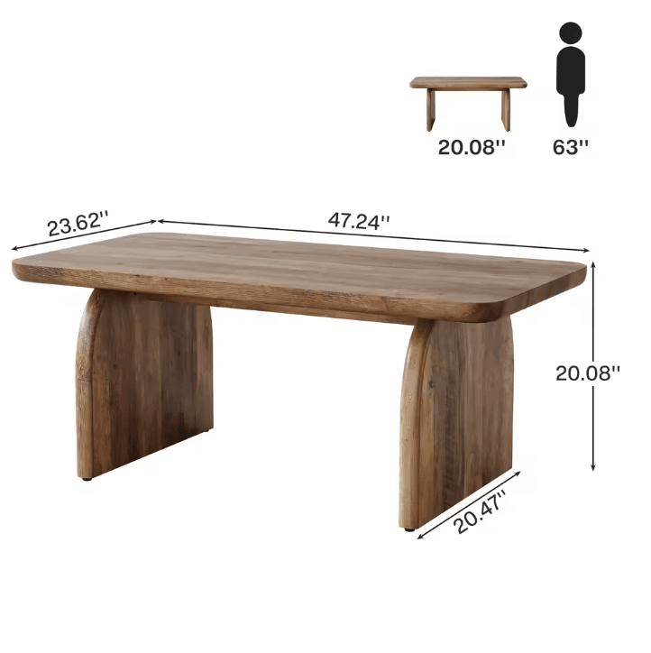 Table basse Farmhouse en bois 4
