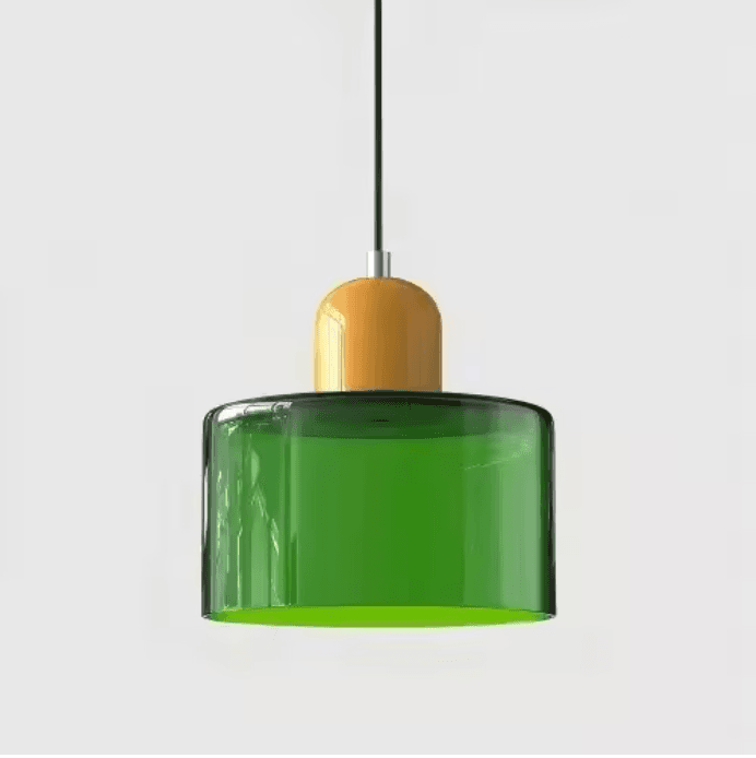 Lustre vintage en vitrail vue 29