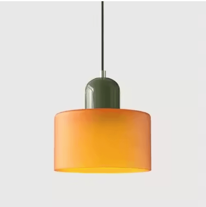 Lustre vintage en vitrail vue 9