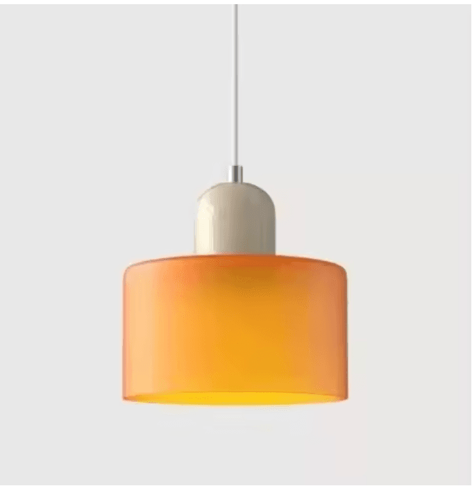 Lustre vintage en vitrail vue 10