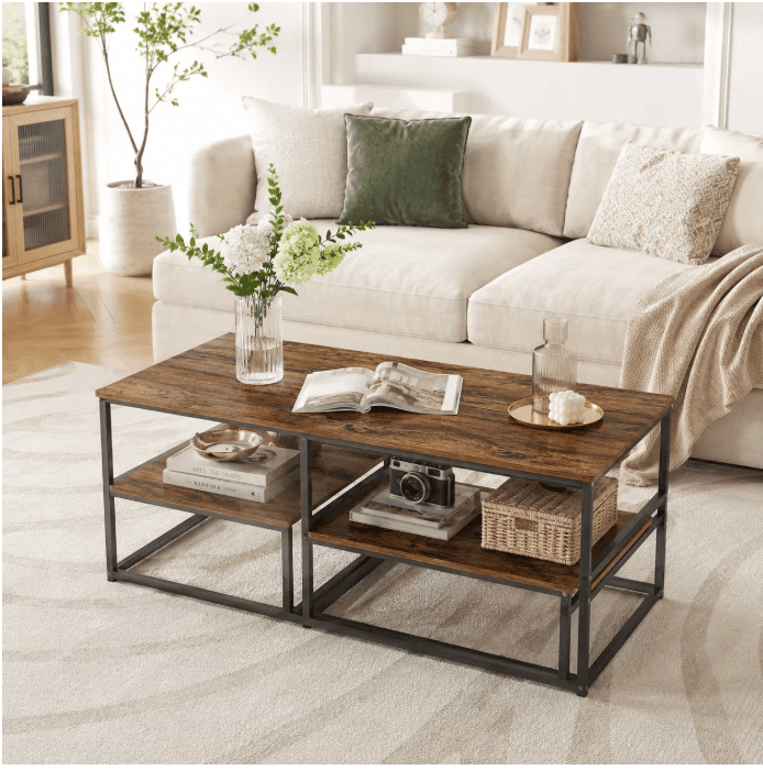 Lot de 2 tables gigognes vue 1