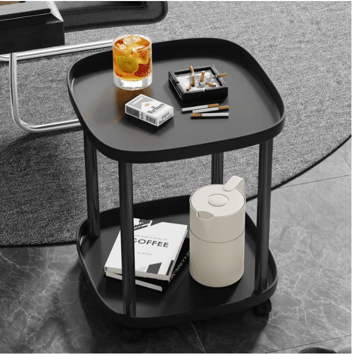 Table basse mobile noire