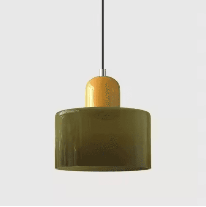 Lustre vintage en vitrail vue 25