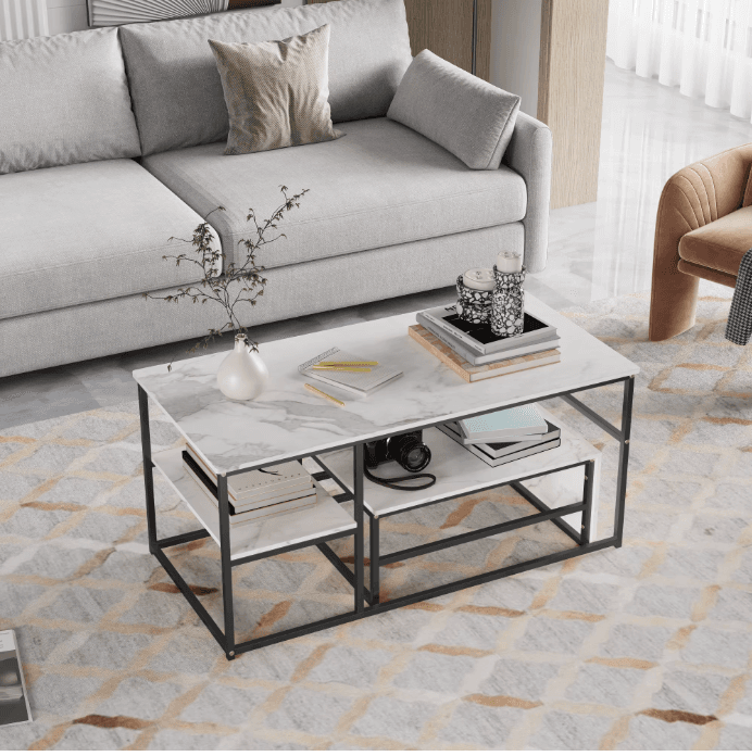 Lot de 2 tables gigognes