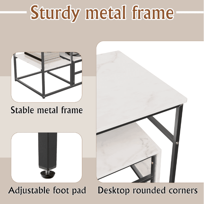 Lot de 2 tables gigognes 5