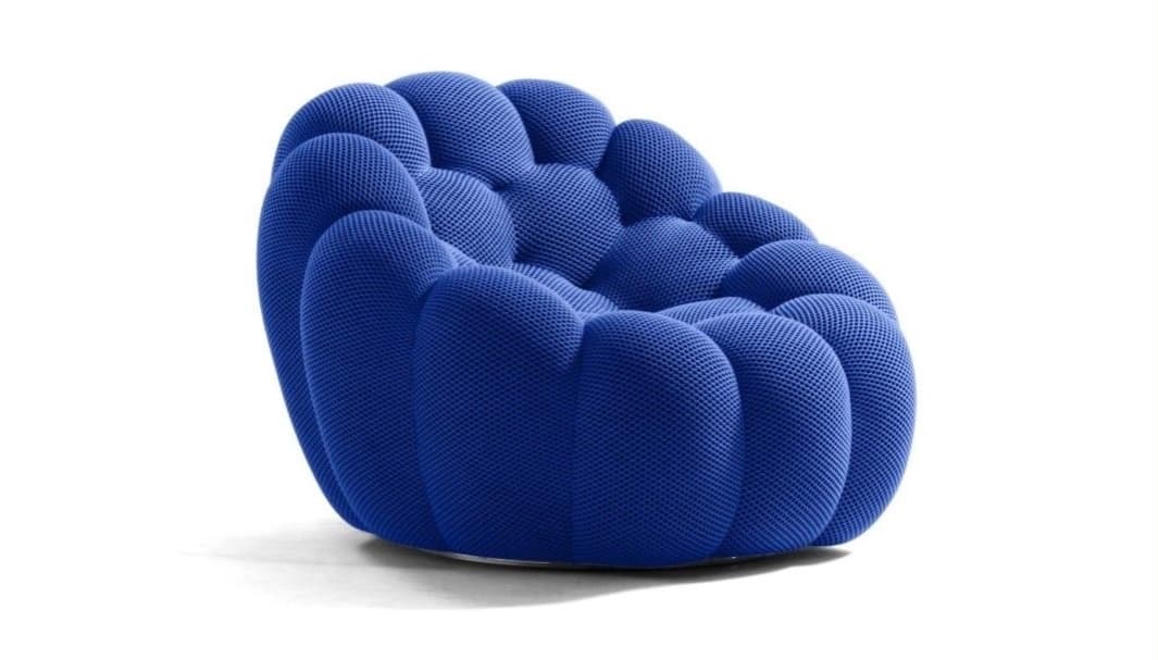 Fauteuil Bubble bleu