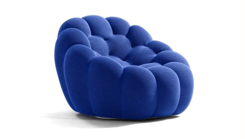 Fauteuil Bubble bleu