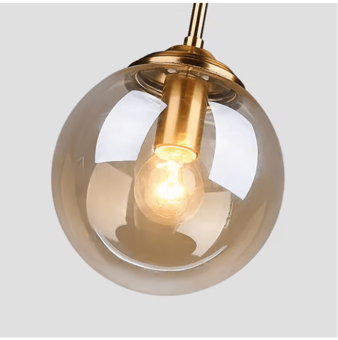 Lustre suspension en verre à globes vue 5