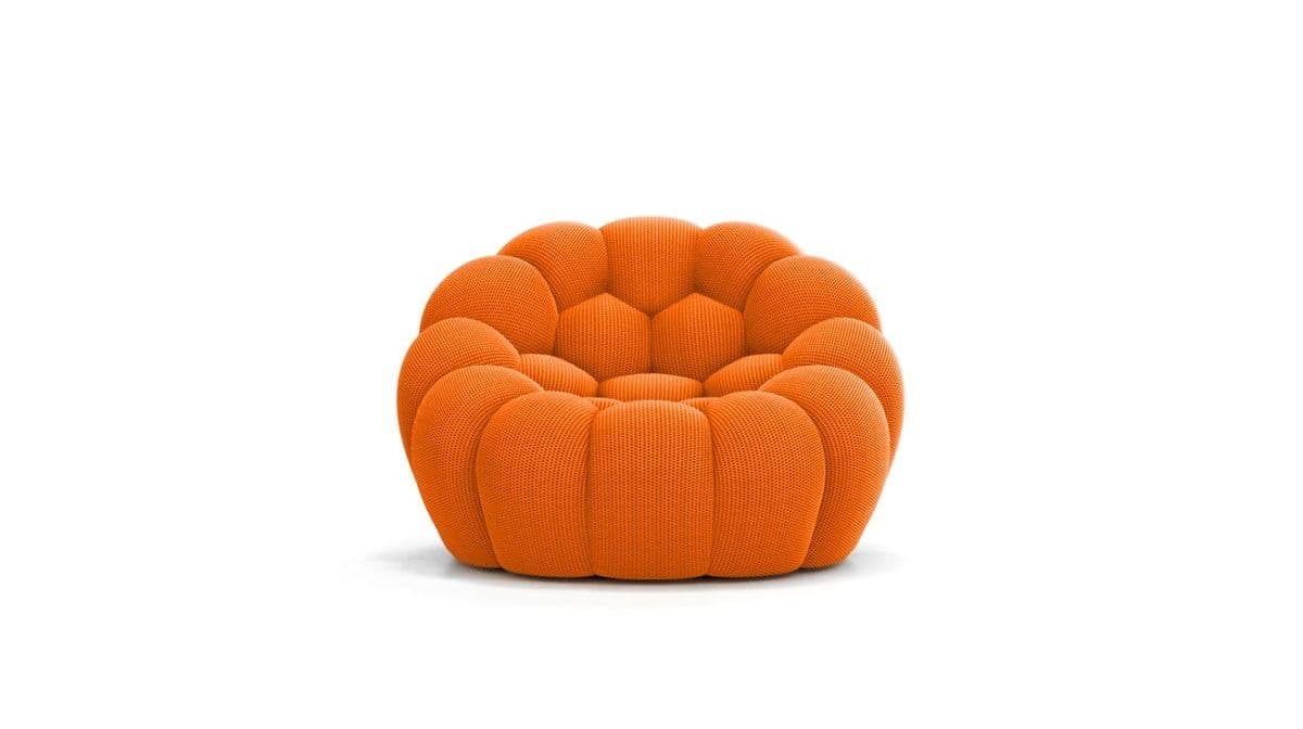 Fauteuil Bubble orange vue 2