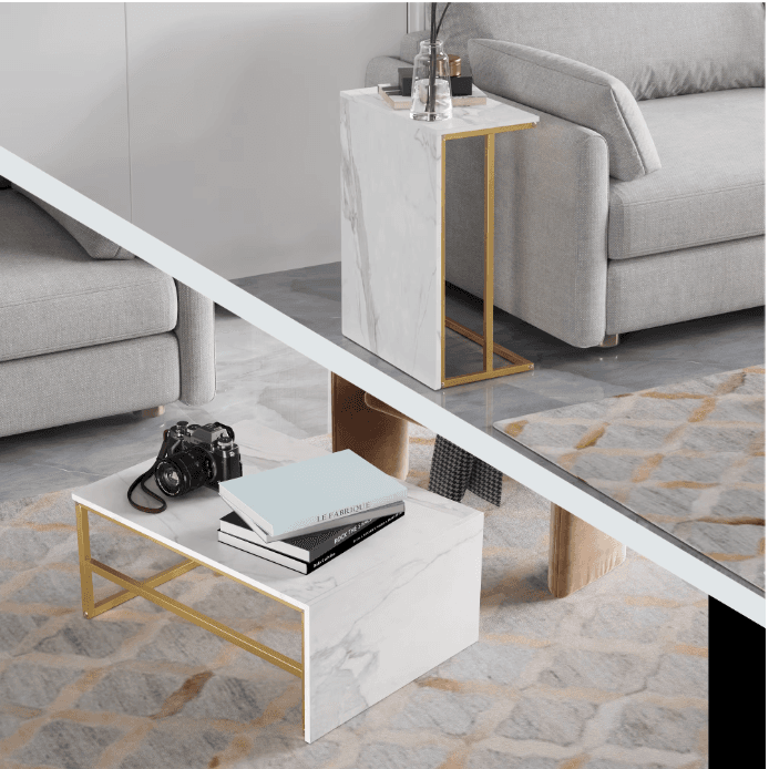 Lot de 2 tables gigognes vue 2