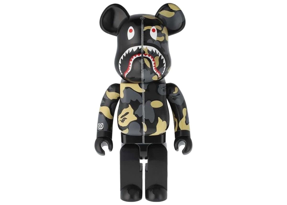 Bearbrick x Bape noir (28 cm)