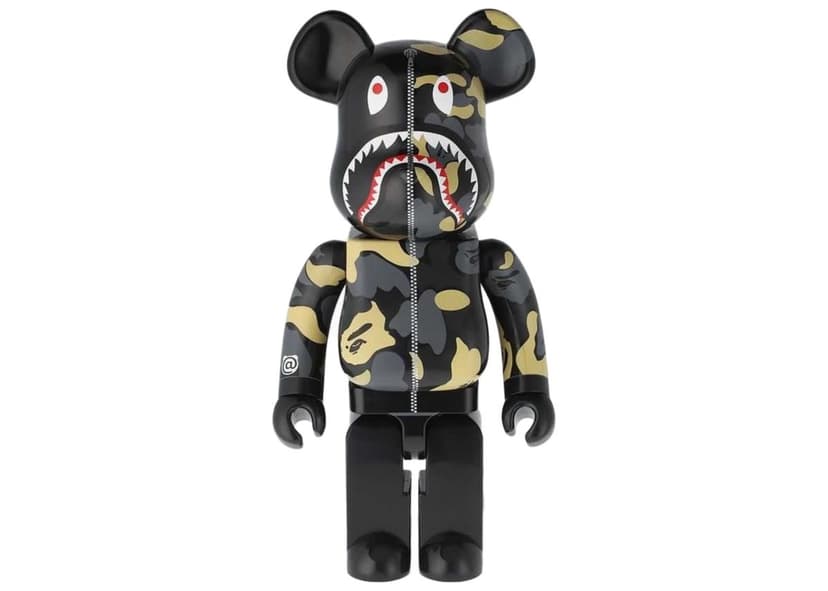 Bearbrick x Bape noir (28 cm)