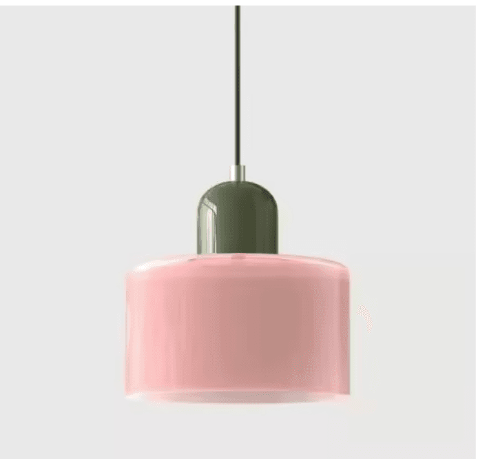 Lustre vintage en vitrail vue 14